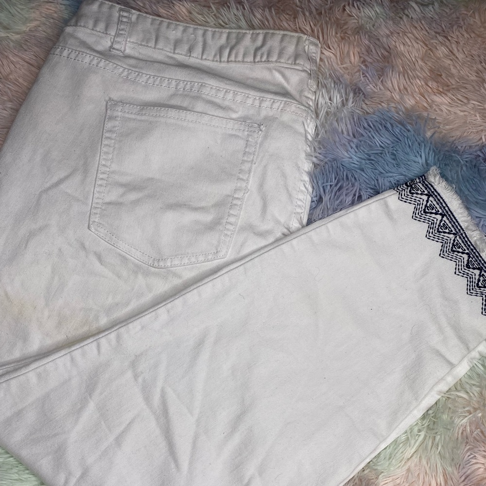 White Plus Size Ankle Pants